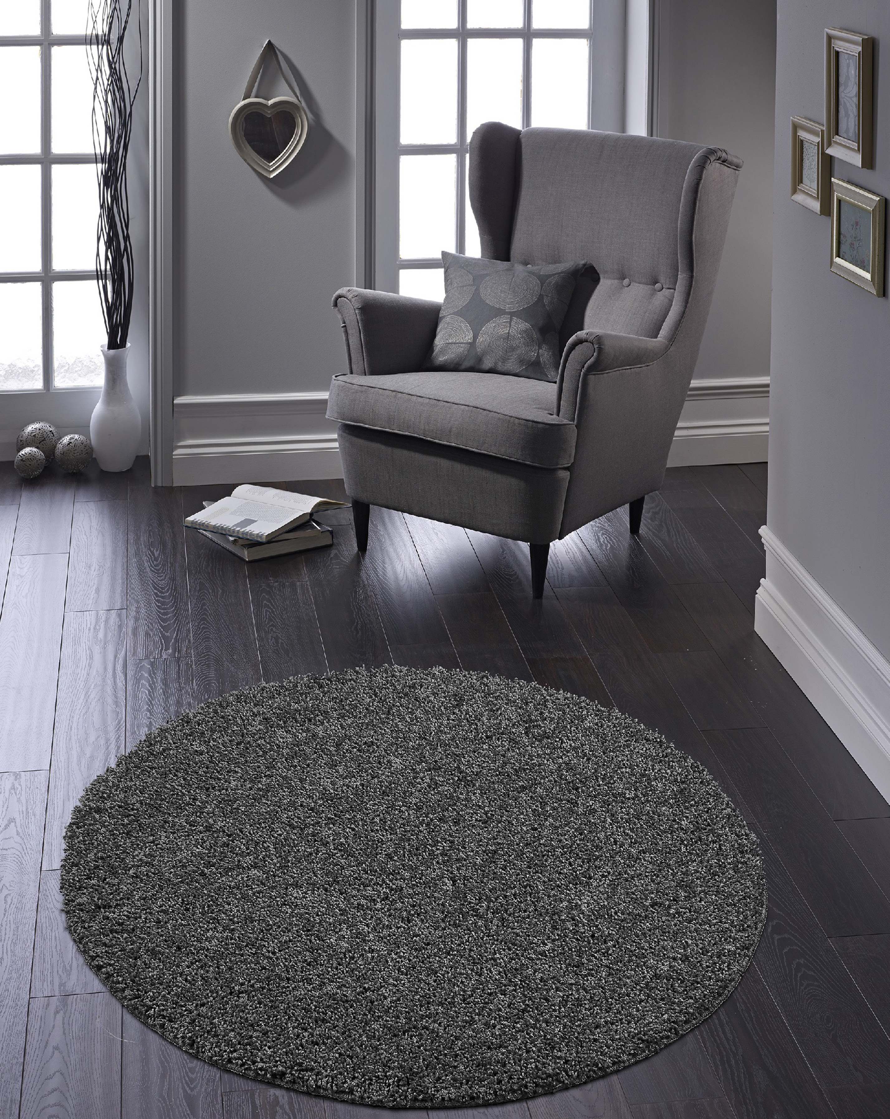 Buddy Washable & Stain Resistant Cir Rug