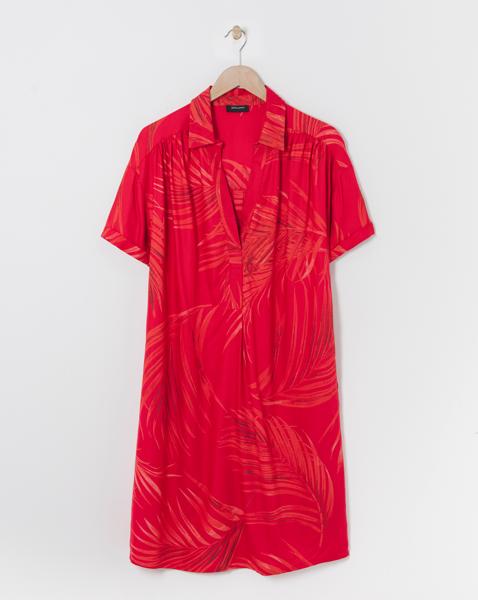 Viscose Twill Relaxed Shirt Dress