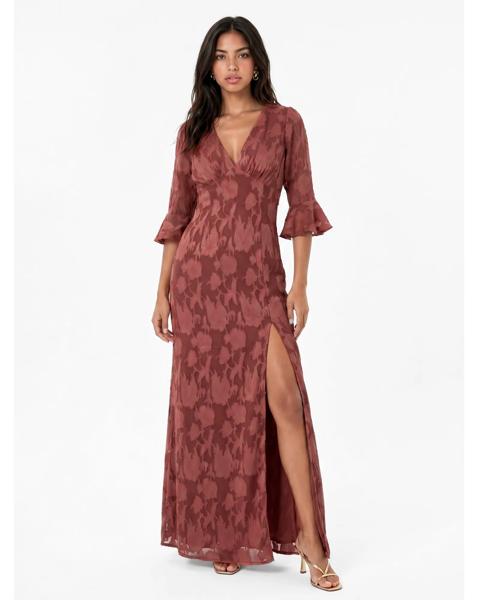 Anaya Burnout Fabric Dress