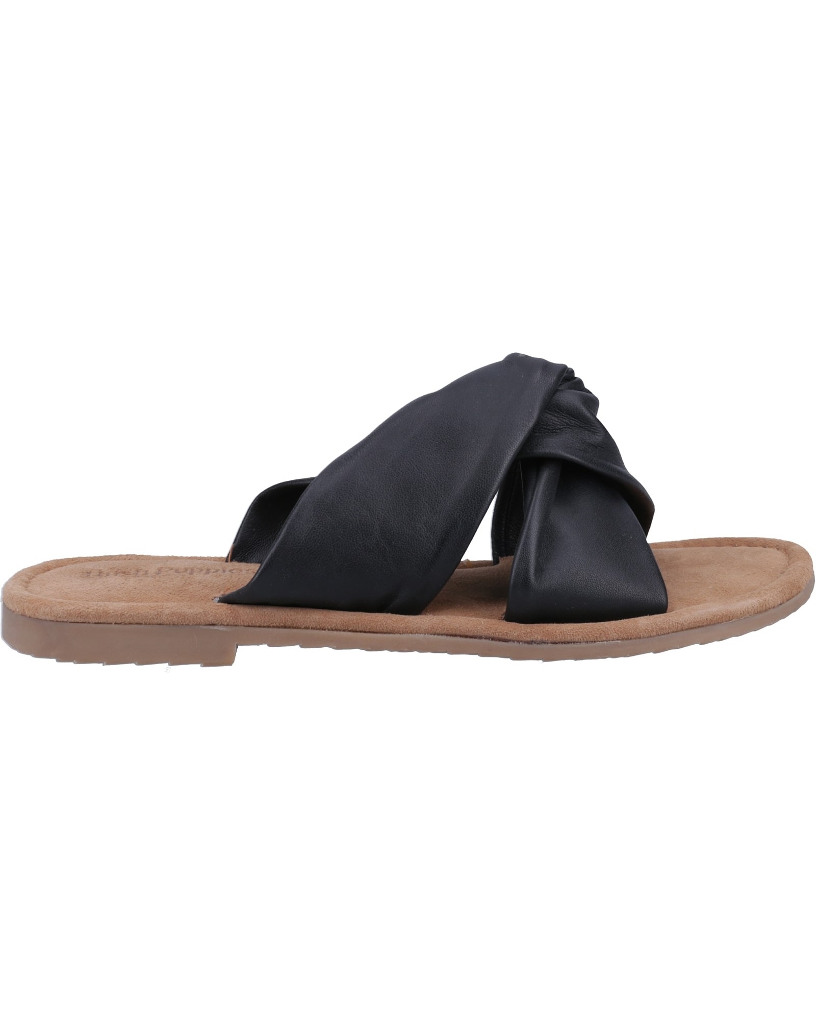 Hush Puppies Women's Sandals - Amy - Wide Fit - Size 3 - Black - Leather