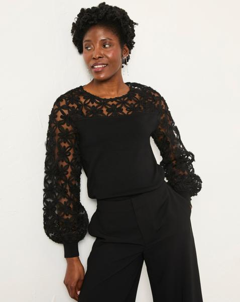 Fatface Lace Insert Top - Image