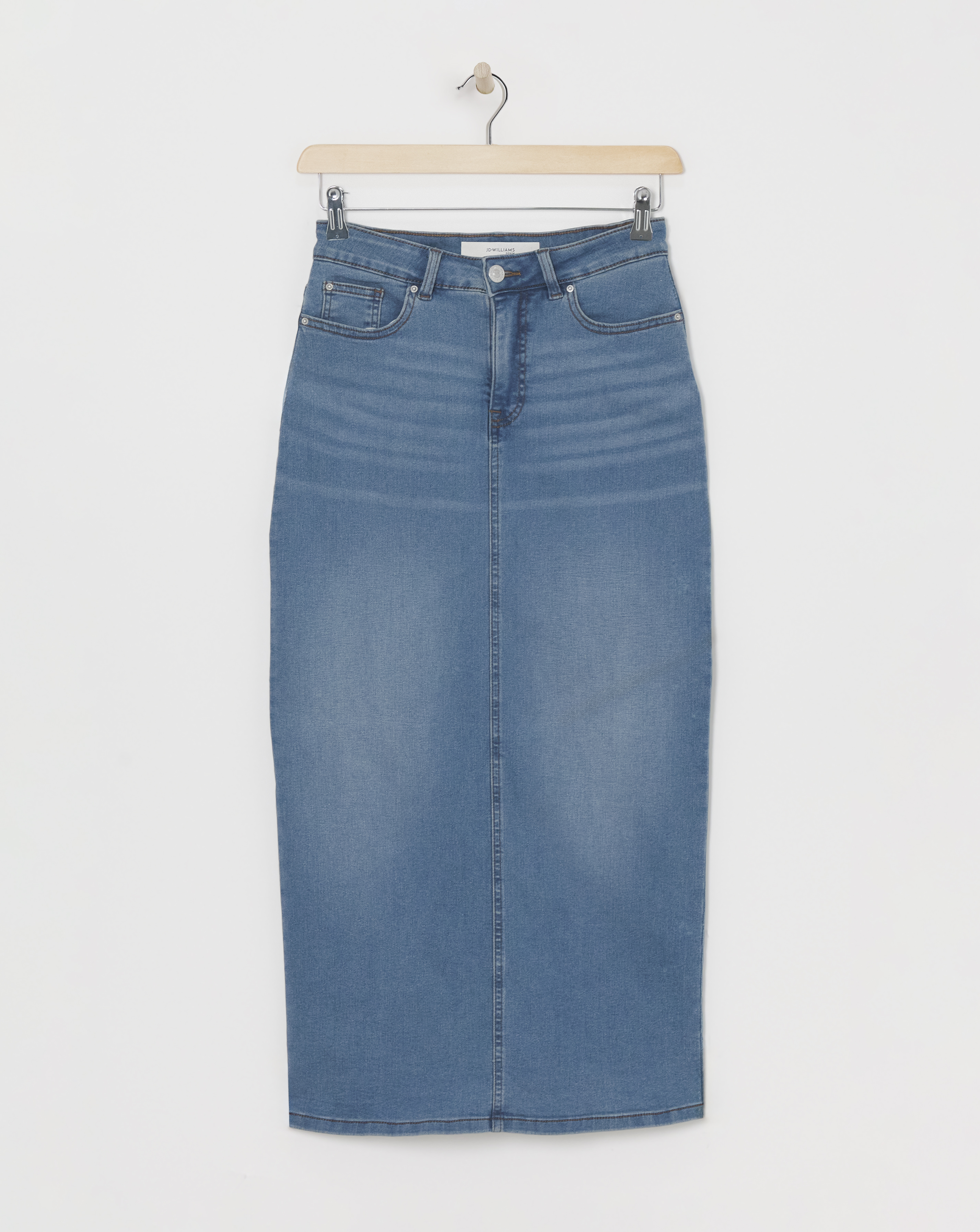 Blue High Waist Super Soft Maxi Skirt