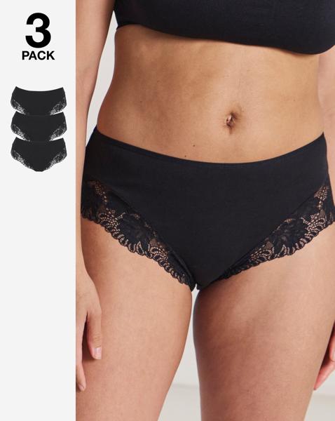 3 Pack Midi Brazilian Knickers