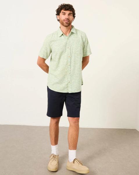 FatFace Leaf Print Shirt - Mint Green