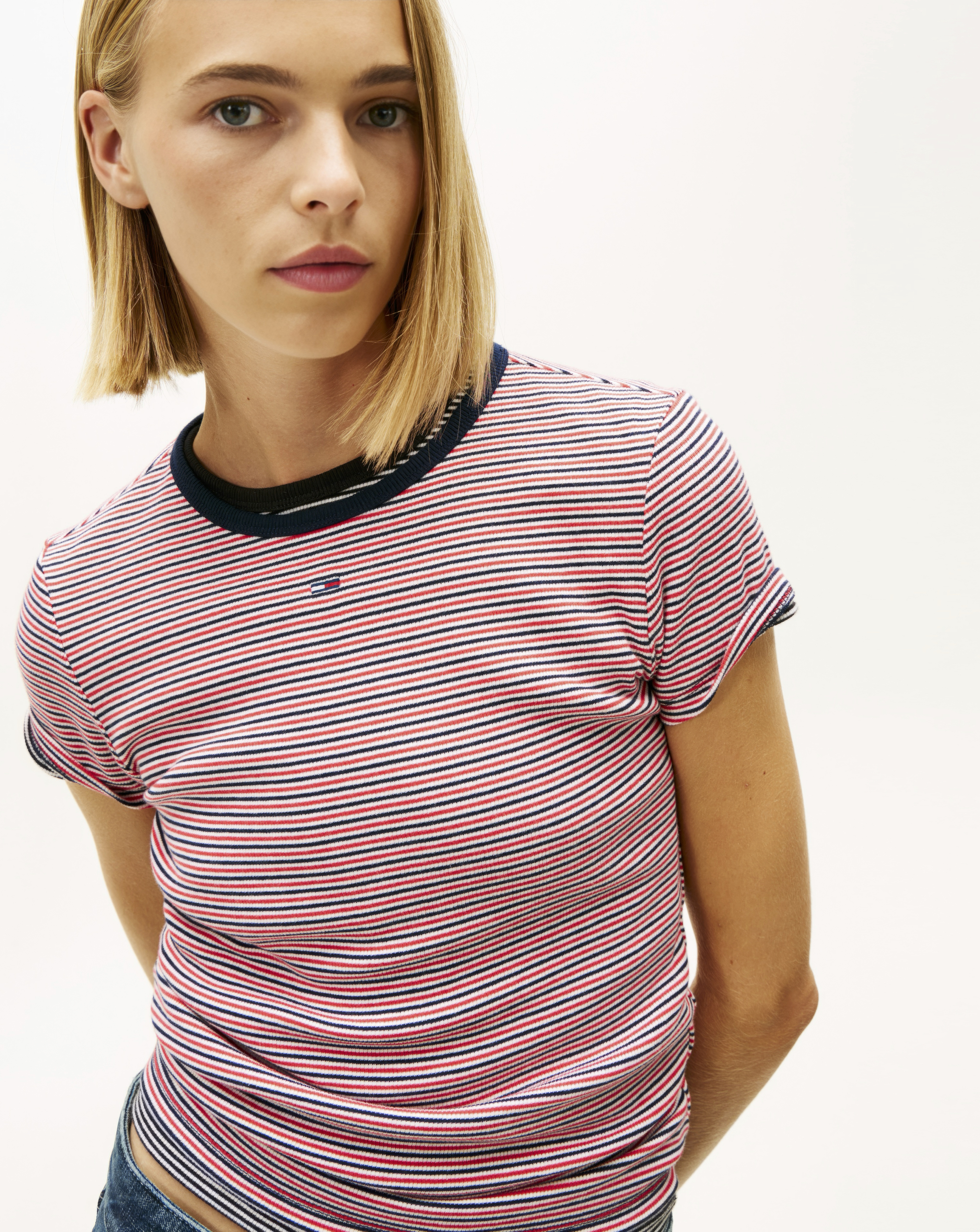 Tommy Jeans Slim Rib T-Shirt - Image