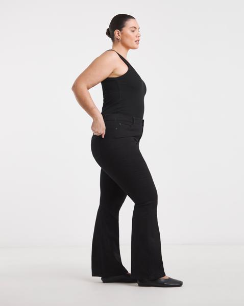 Black 24/7 Flared Jeans