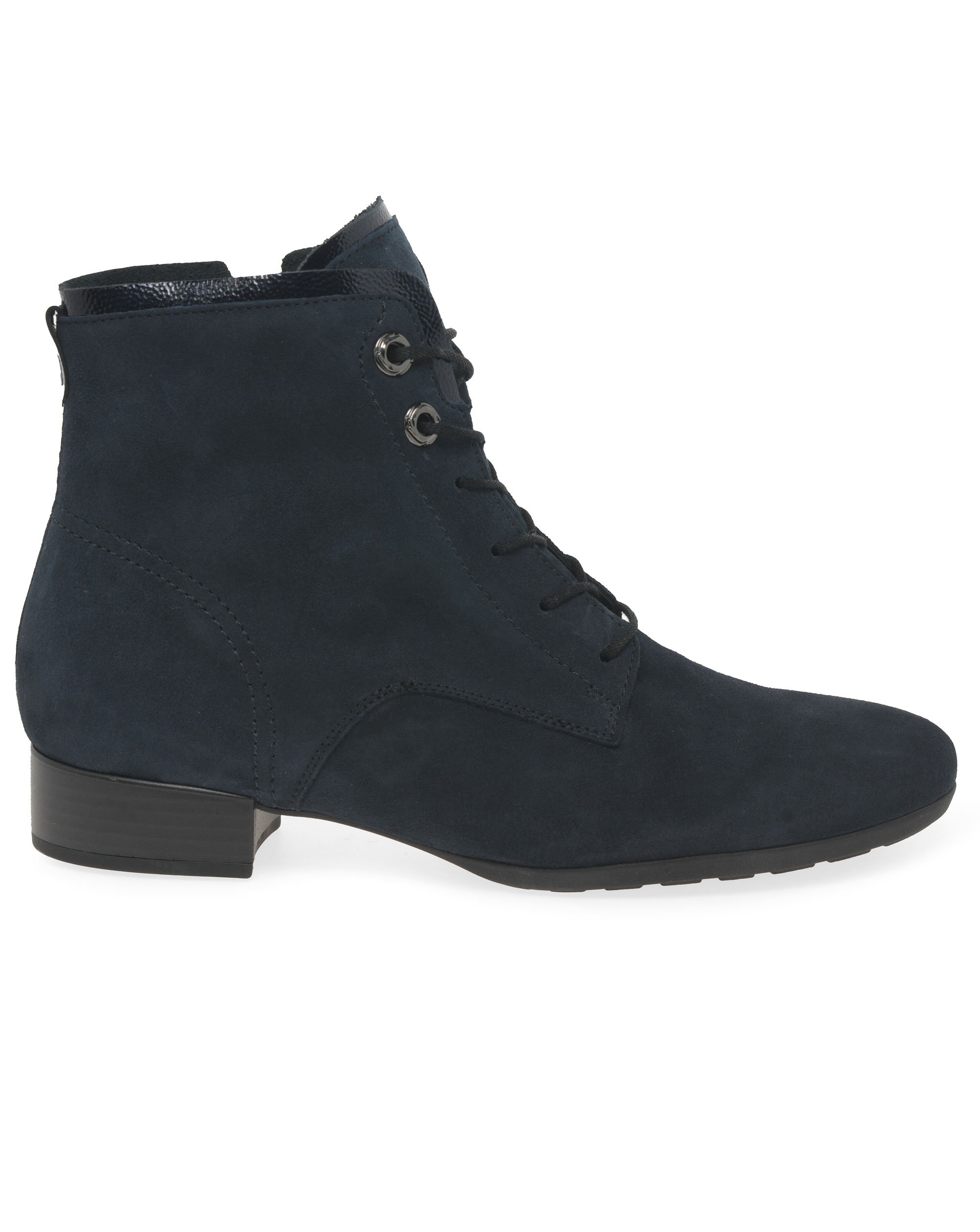 Gabor Womens Wide Fit Ankle Boots - Navy Suede - Size 7 - Gabor Boat