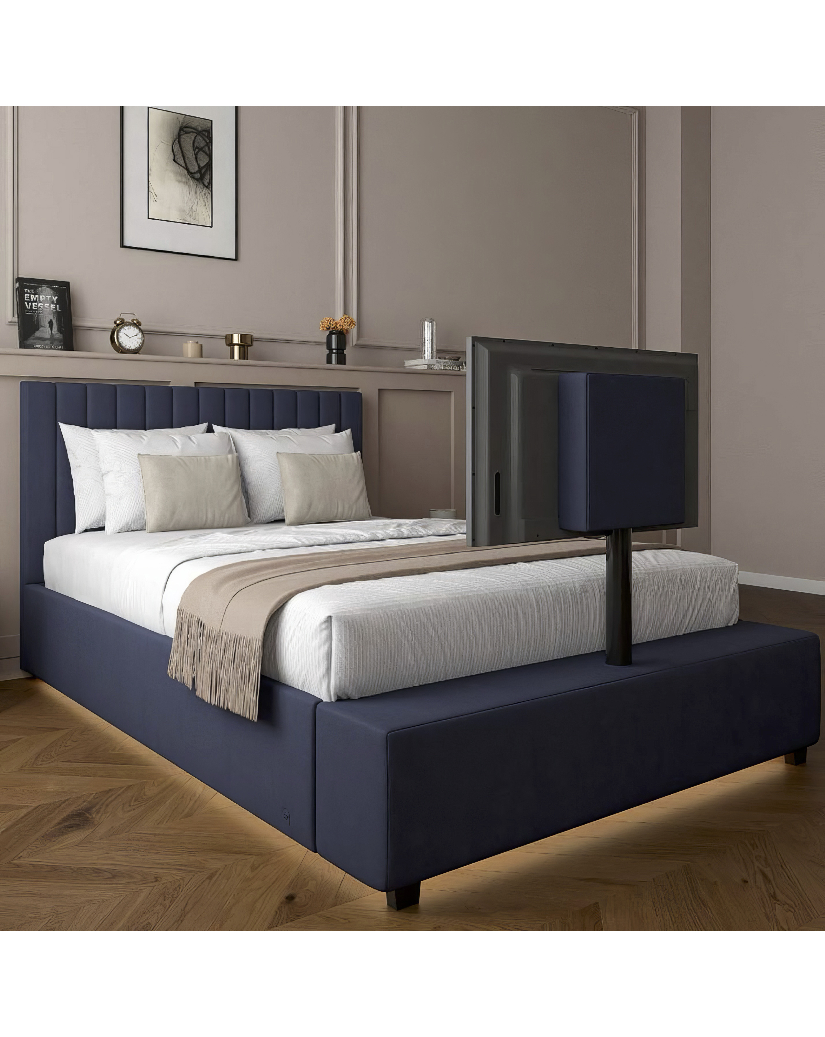 XR Living Maisie LED TV Ottoman Bed
