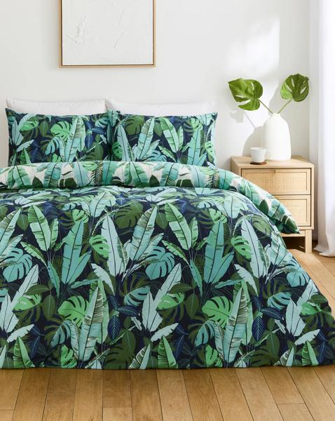 Tropical Leaf Duvet Cover Set