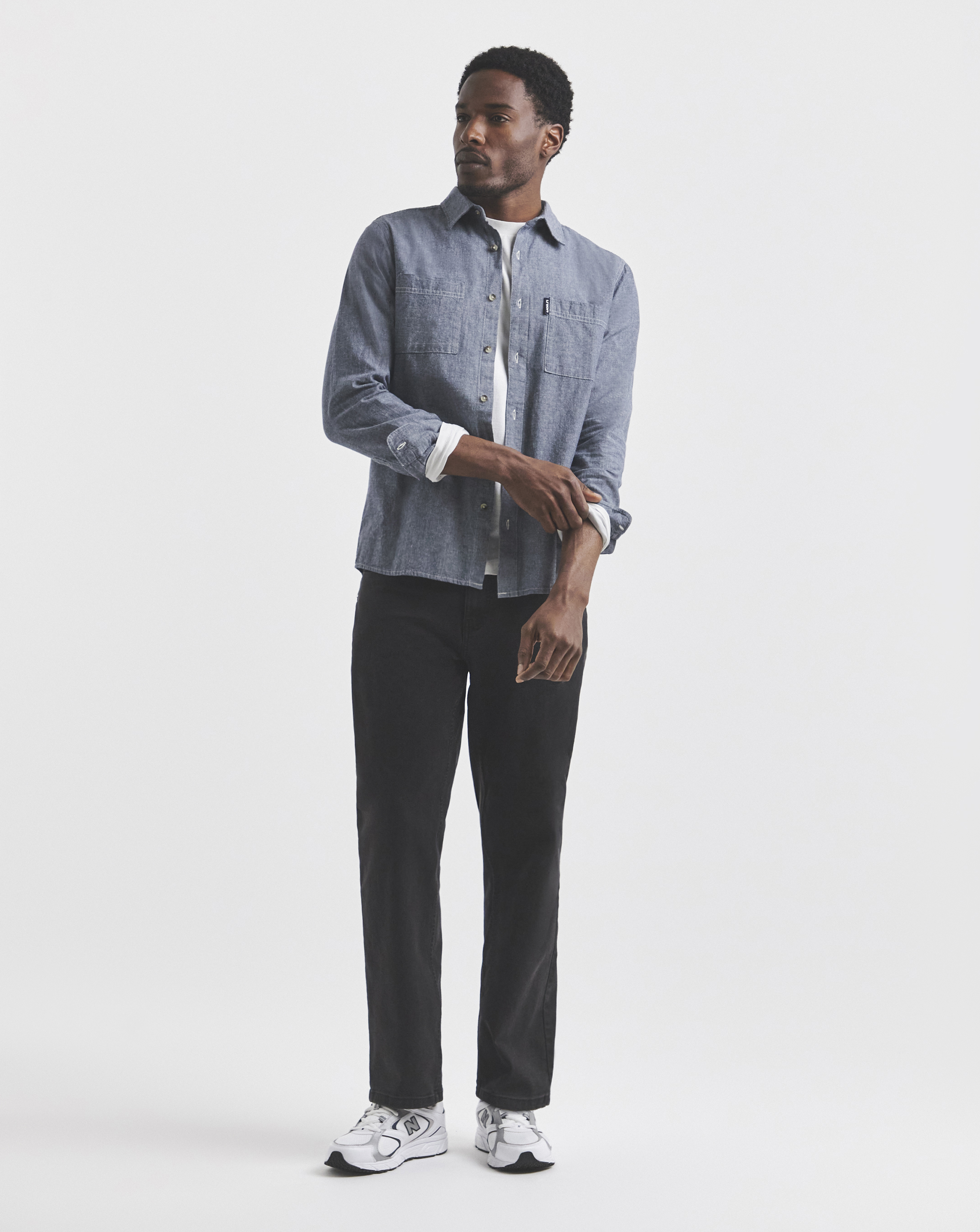 Union Straight Fit Stretch Jeans Black