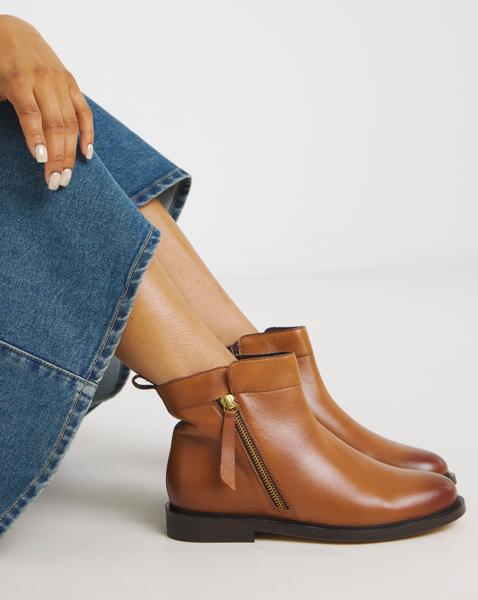 Side Zip Ankle Boots EEE Fit