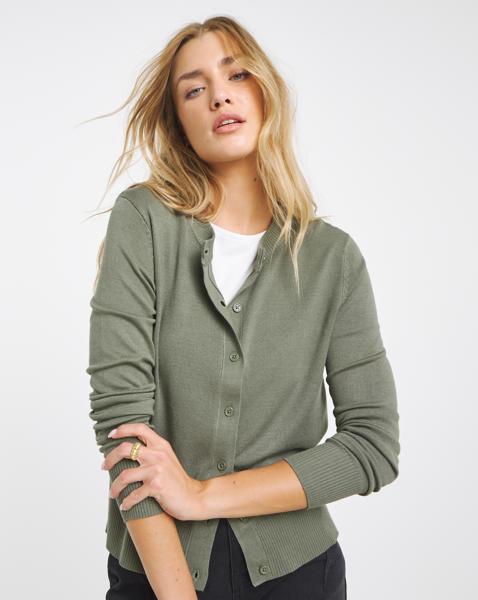 Eversoft Crew Neck Cardigan