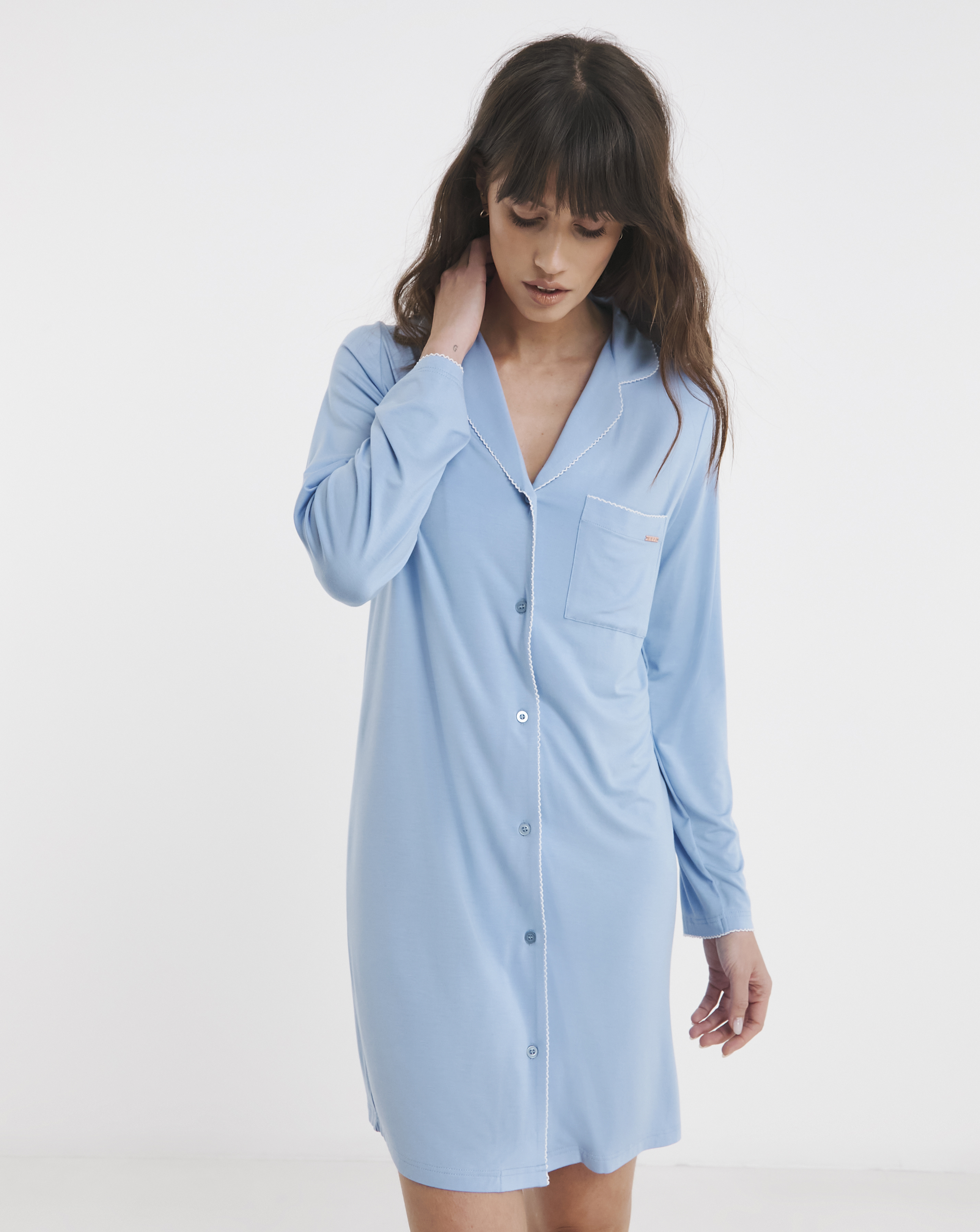 Figleaves Picot Trim Nightshirt