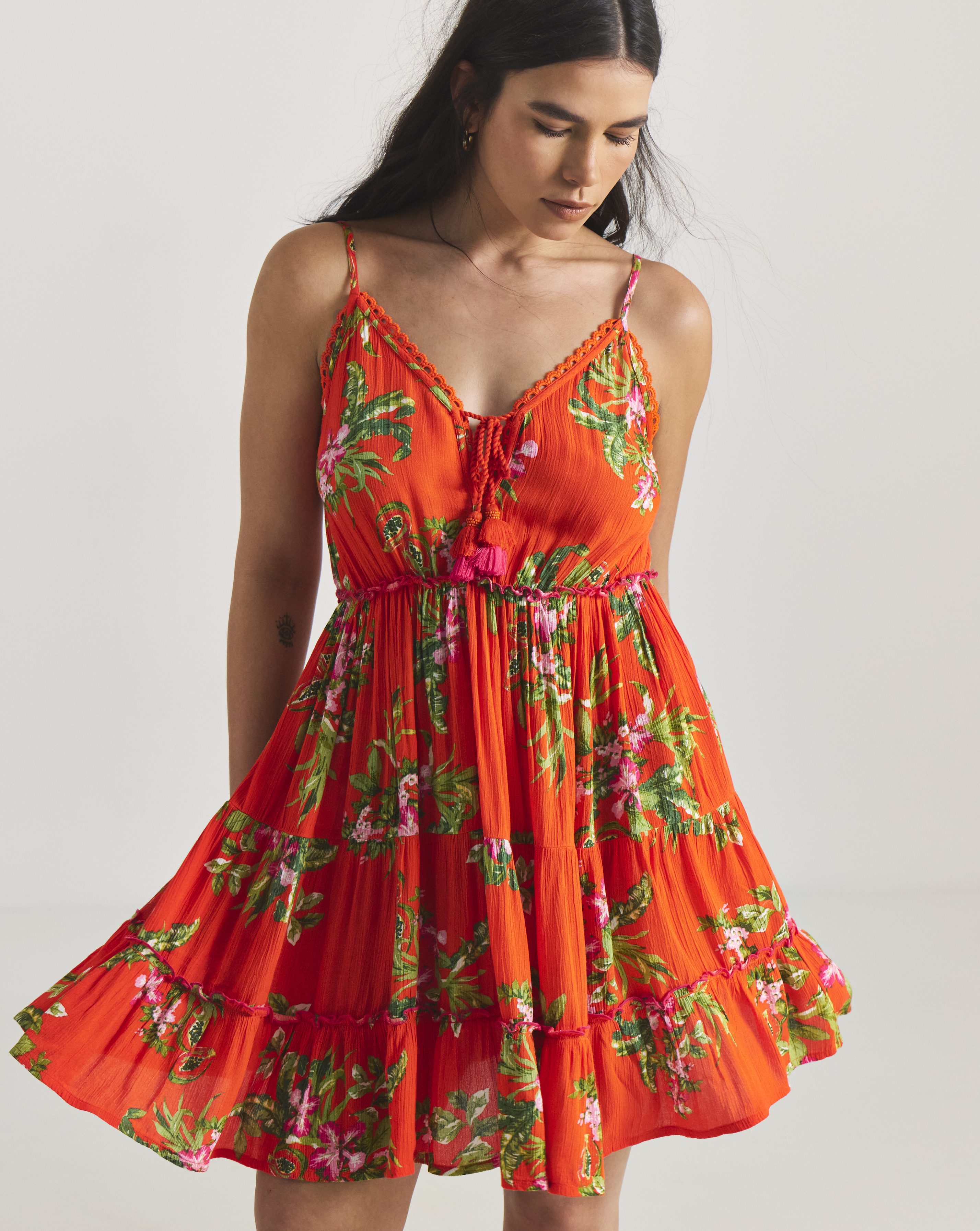 Strappy Mini Beach Dress