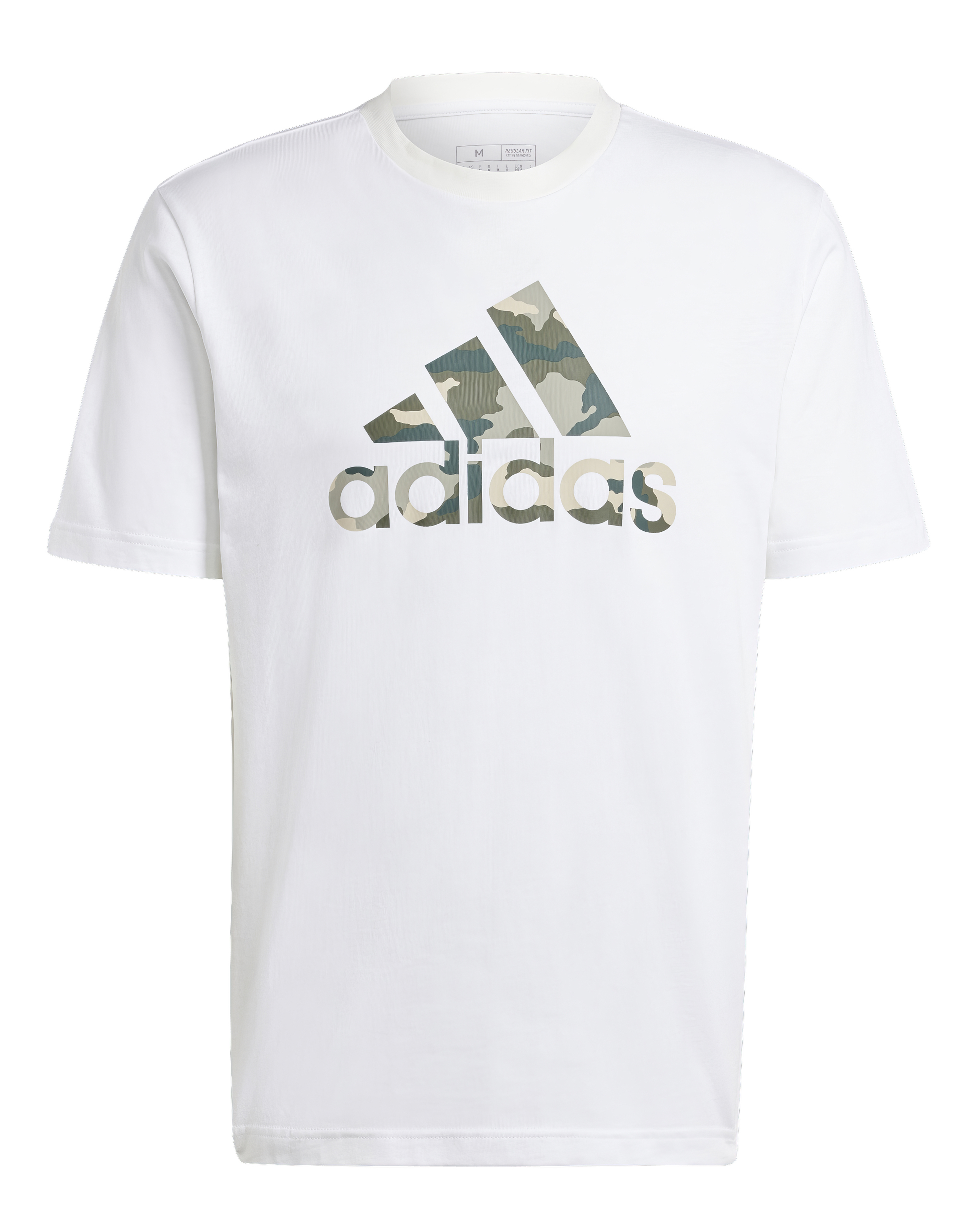 adidas Camo Logo T-Shirt White - adidas - Size2XL(48/52)