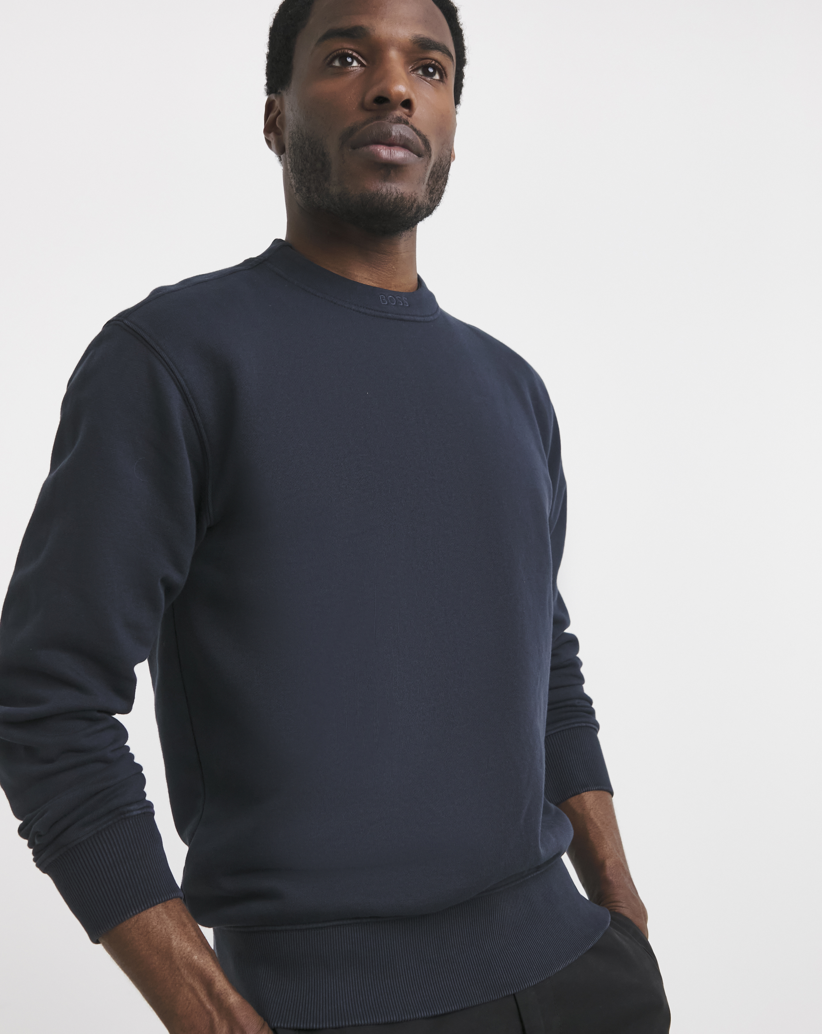 BOSS Garment Dye Crew Sweat