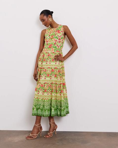 Joanna Hope Printed Tiered Dress