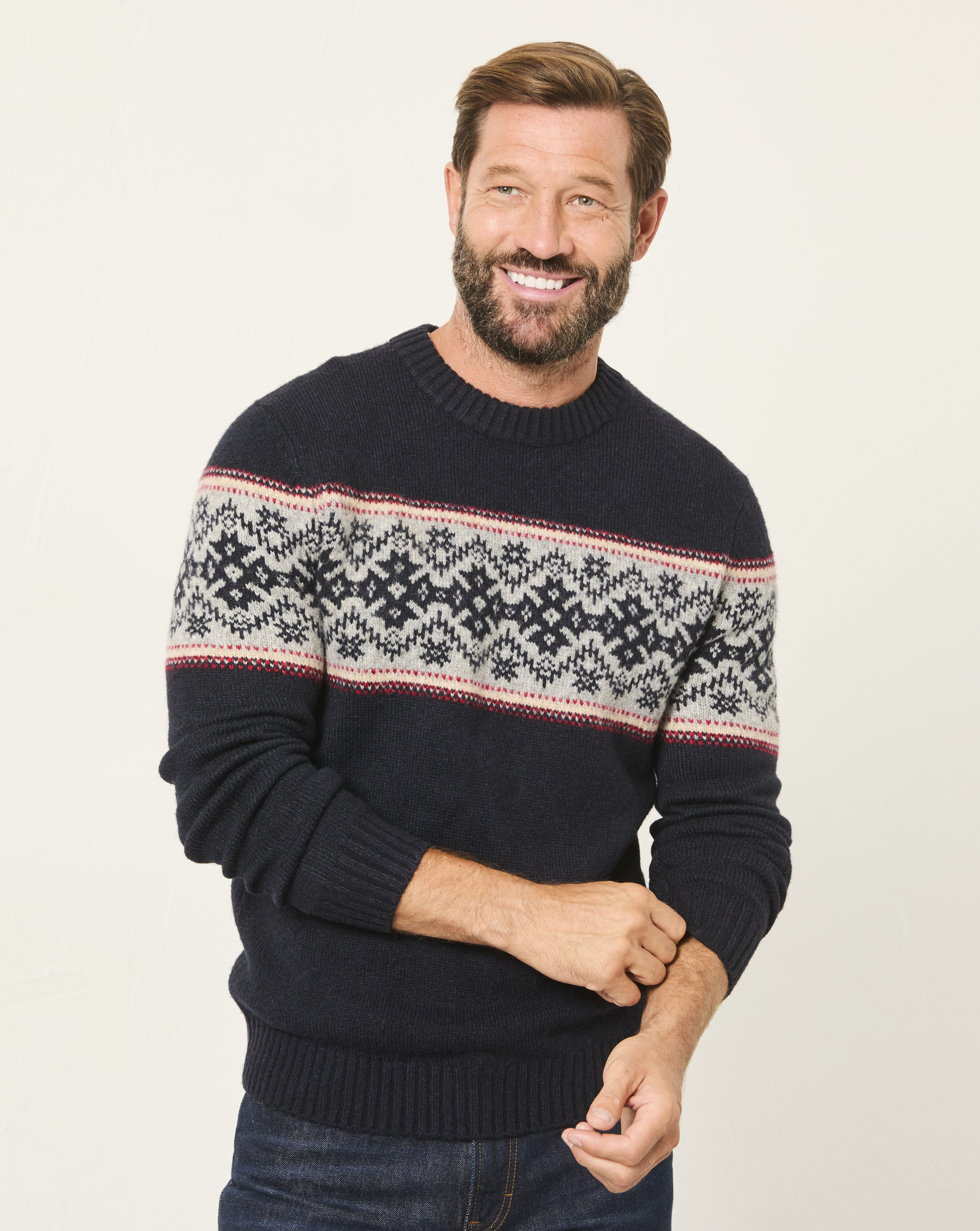FatFace Snowflake Christmas Jumper
