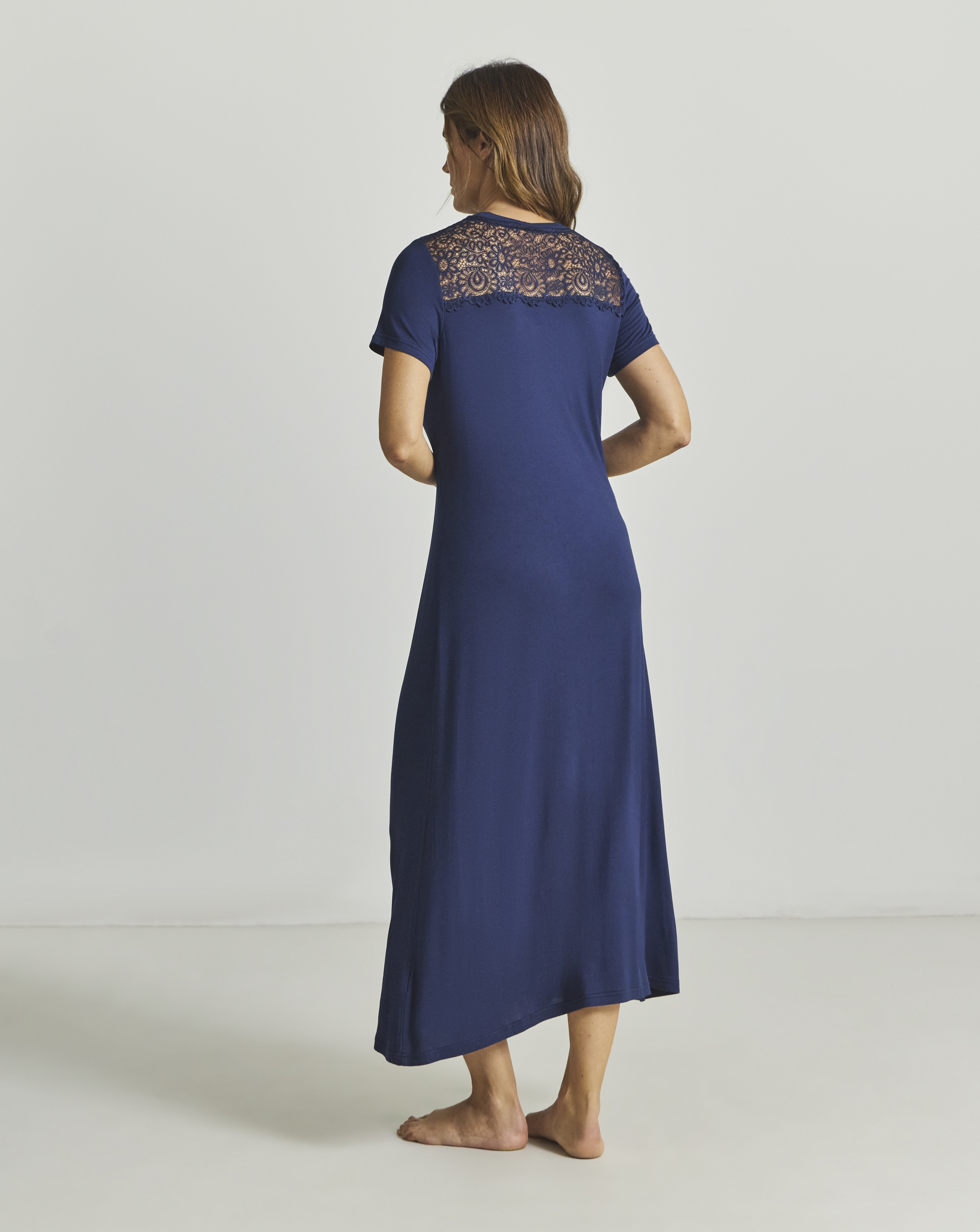 Viscose Lace Maxi Nightie