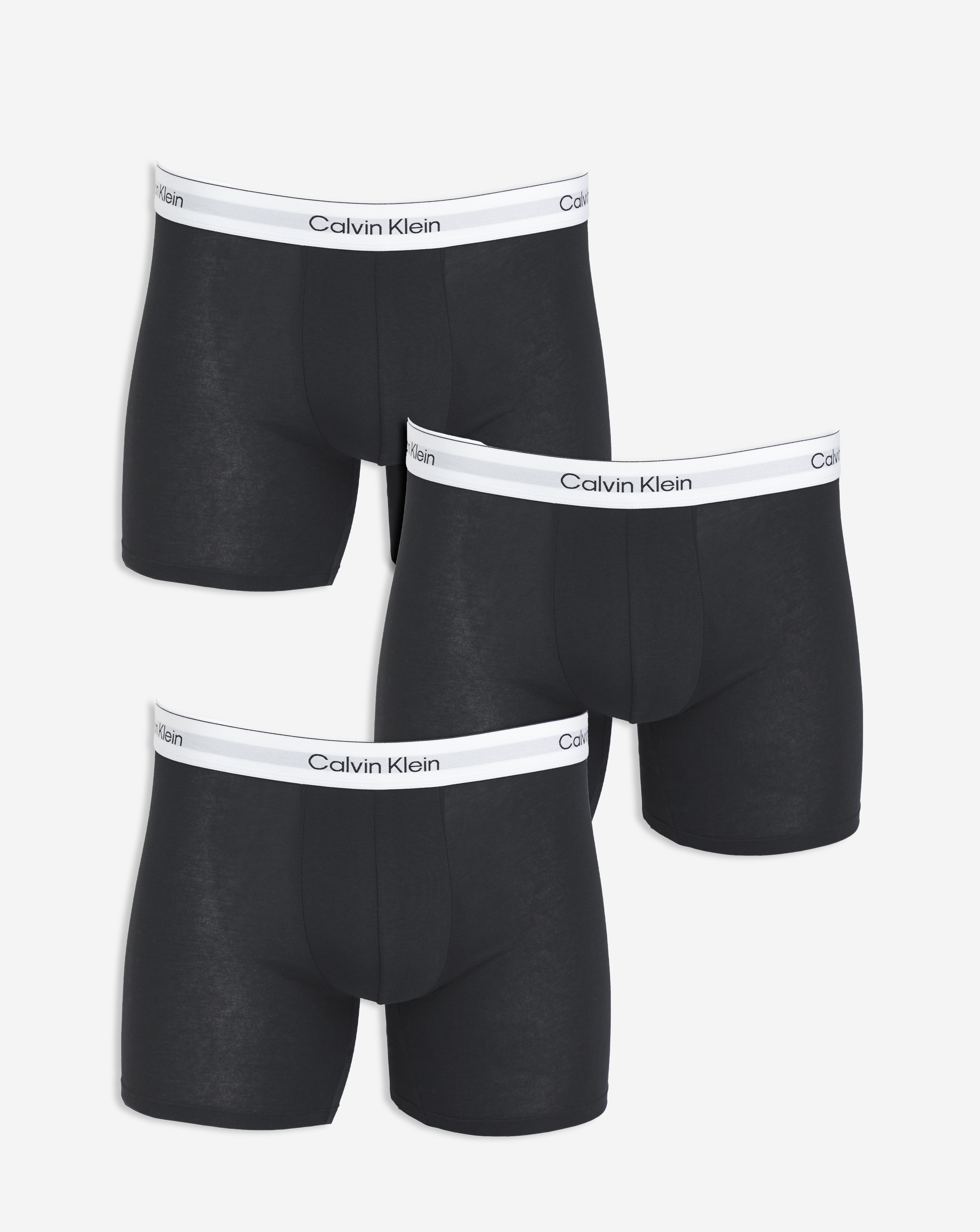 Calvin Klein Men's Black/White 3 Pack Icon Boxer Briefs - Image 4