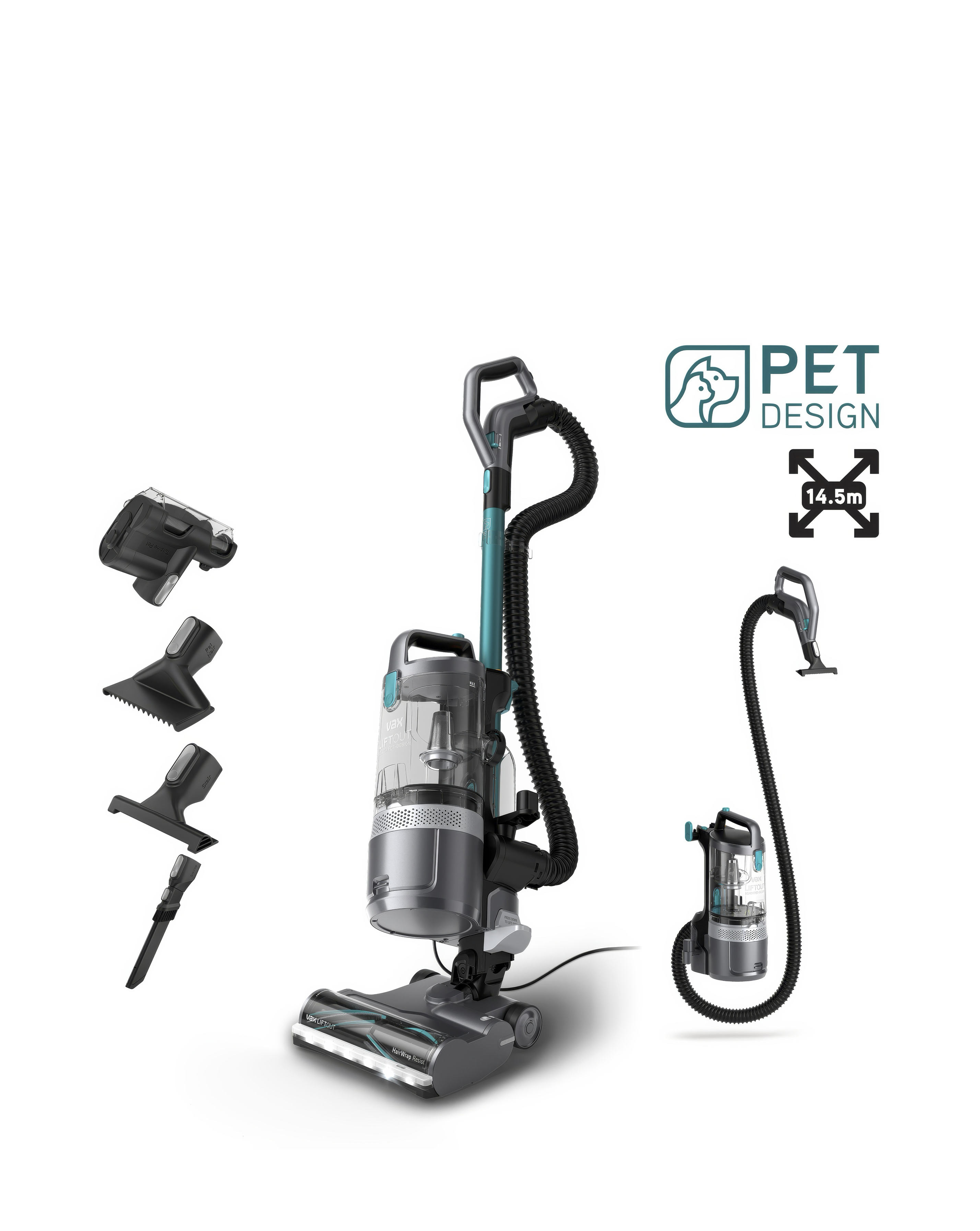 Vax LiftOut Reach Pet Design Upright Vac