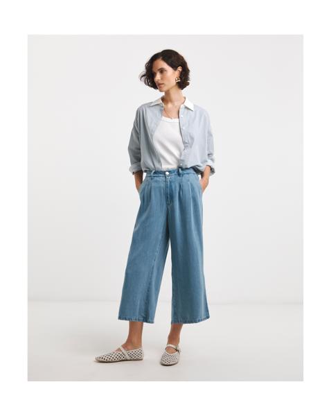 Lyocell Wide Leg Crop