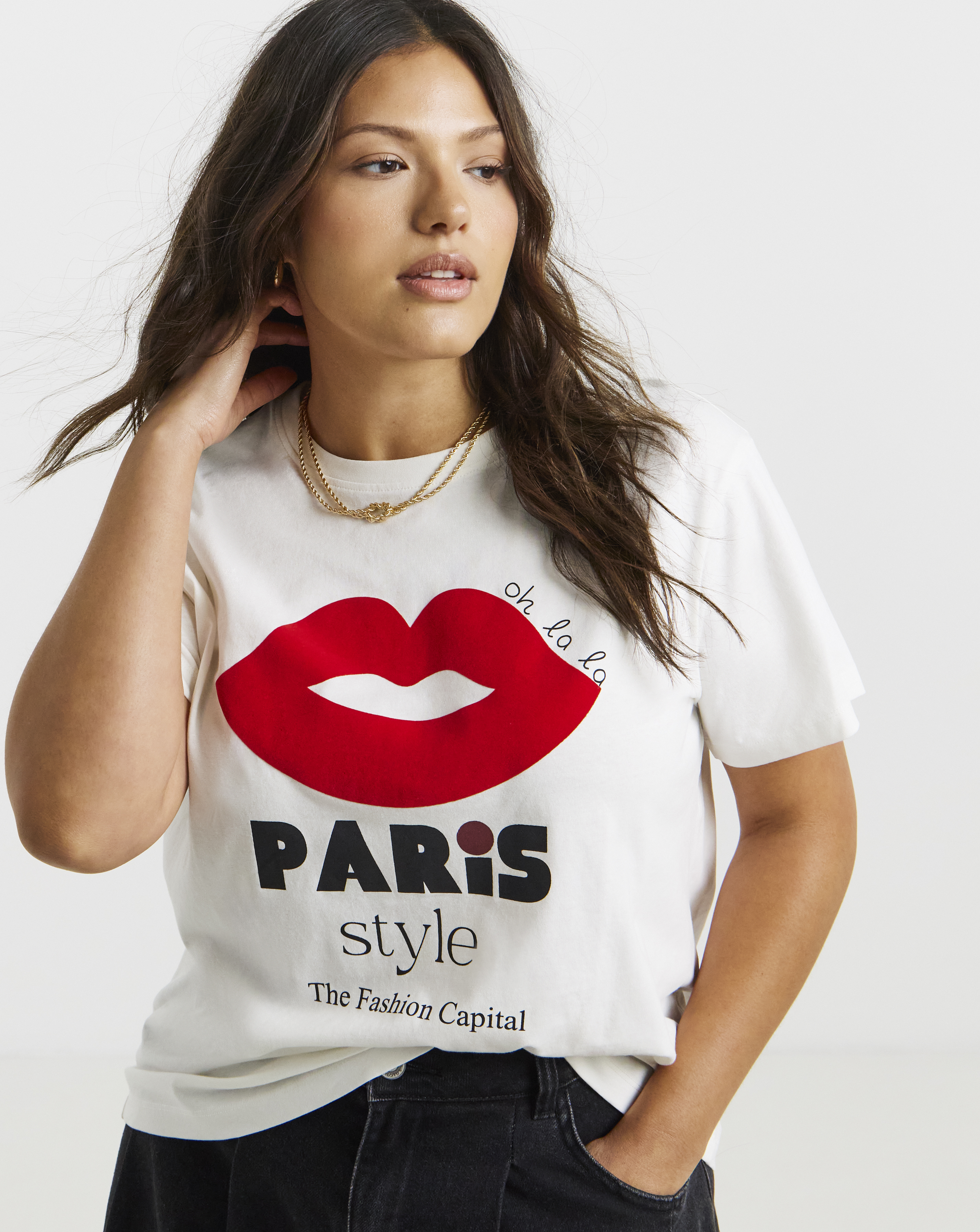 Paris Lips Graphic T-Shirt