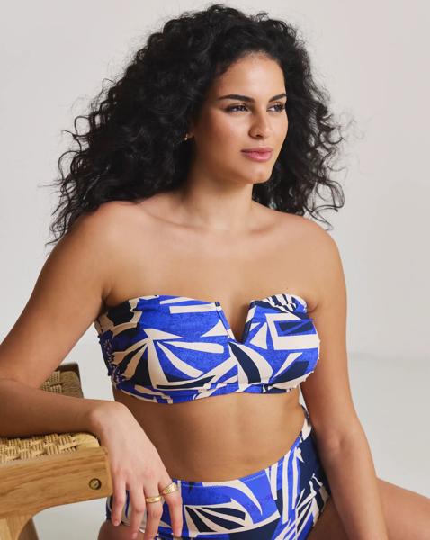 V Wire Detail Bikini Top