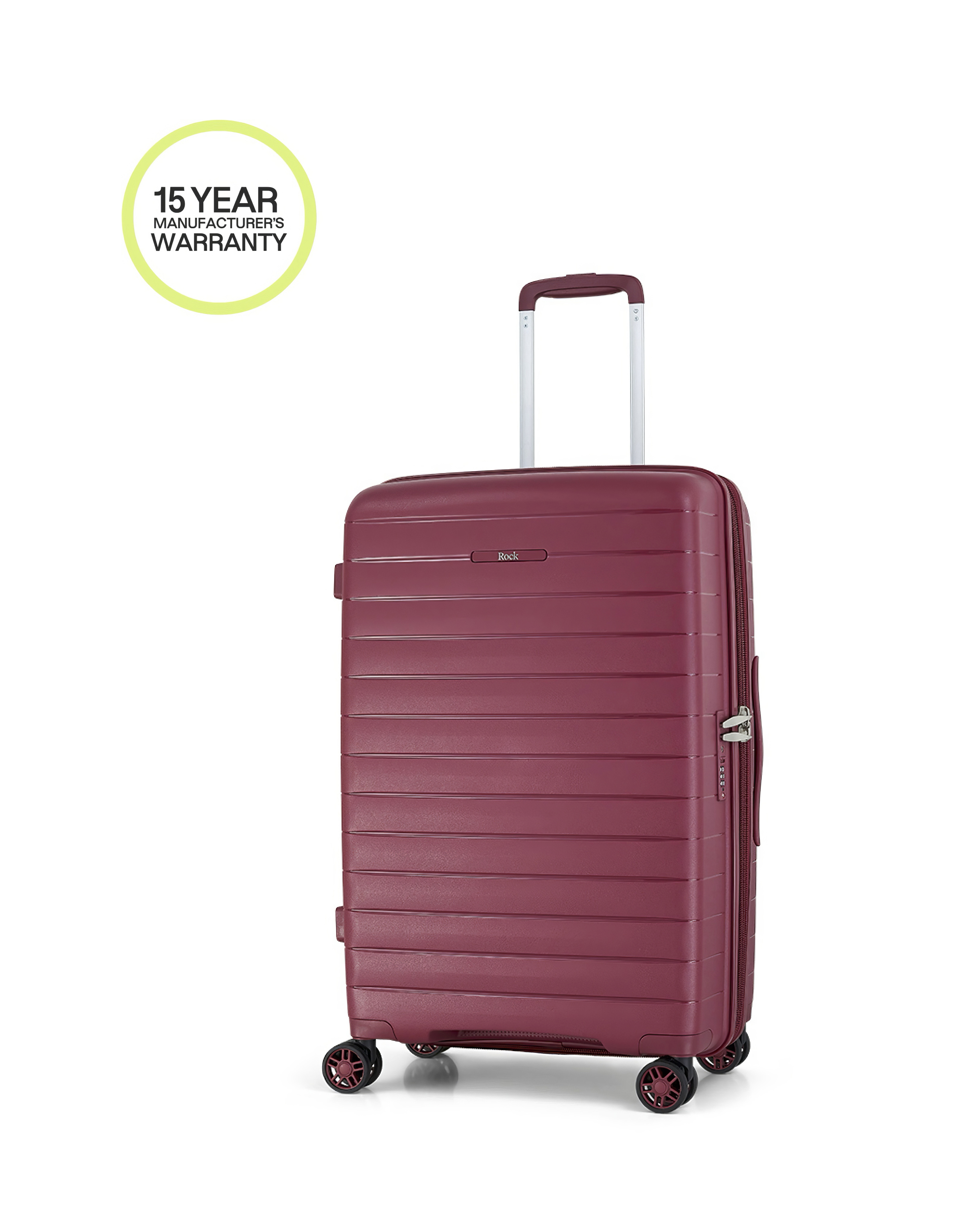 Rock  Red Palma Suitcase Burgundy in Size M, Sports Direct - Image 6