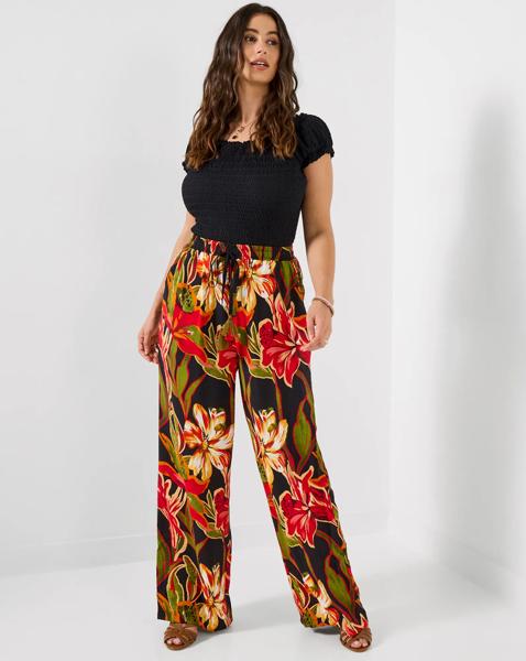 JB Paloma Floral Wide Leg Trousers