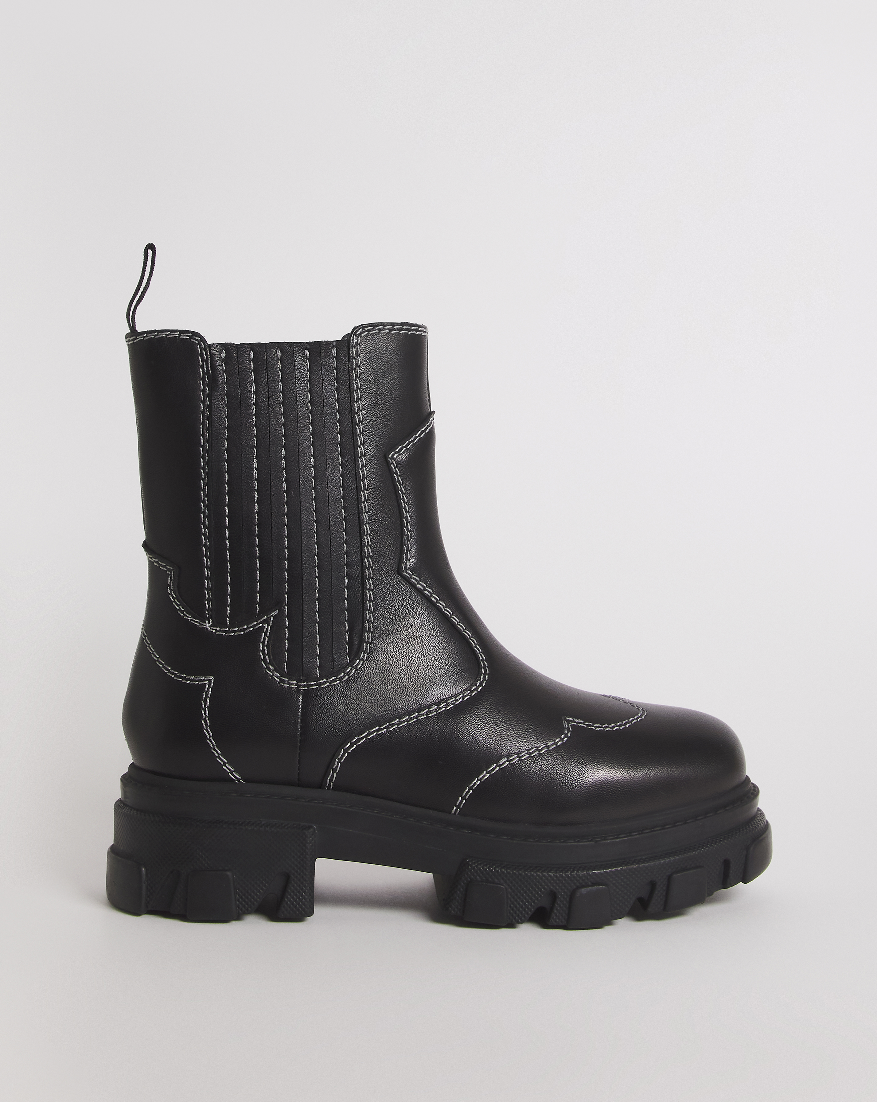 Embroidered Ankle Boots Wide