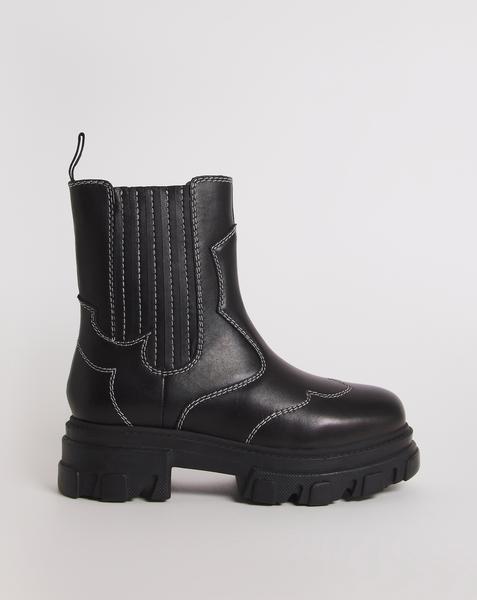 Embroidered Ankle Boots Wide