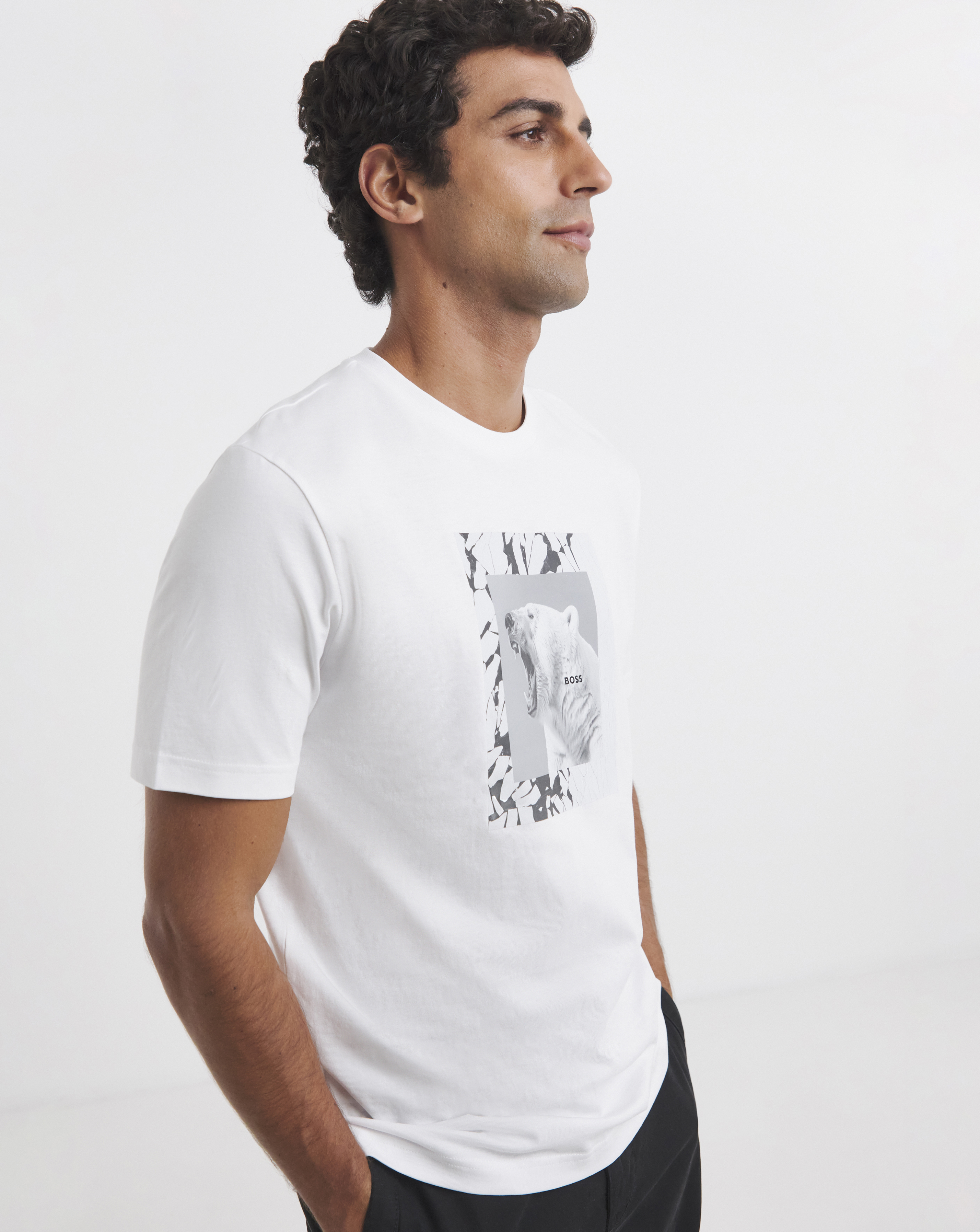 BOSS Graphic Animal T-Shirt - White