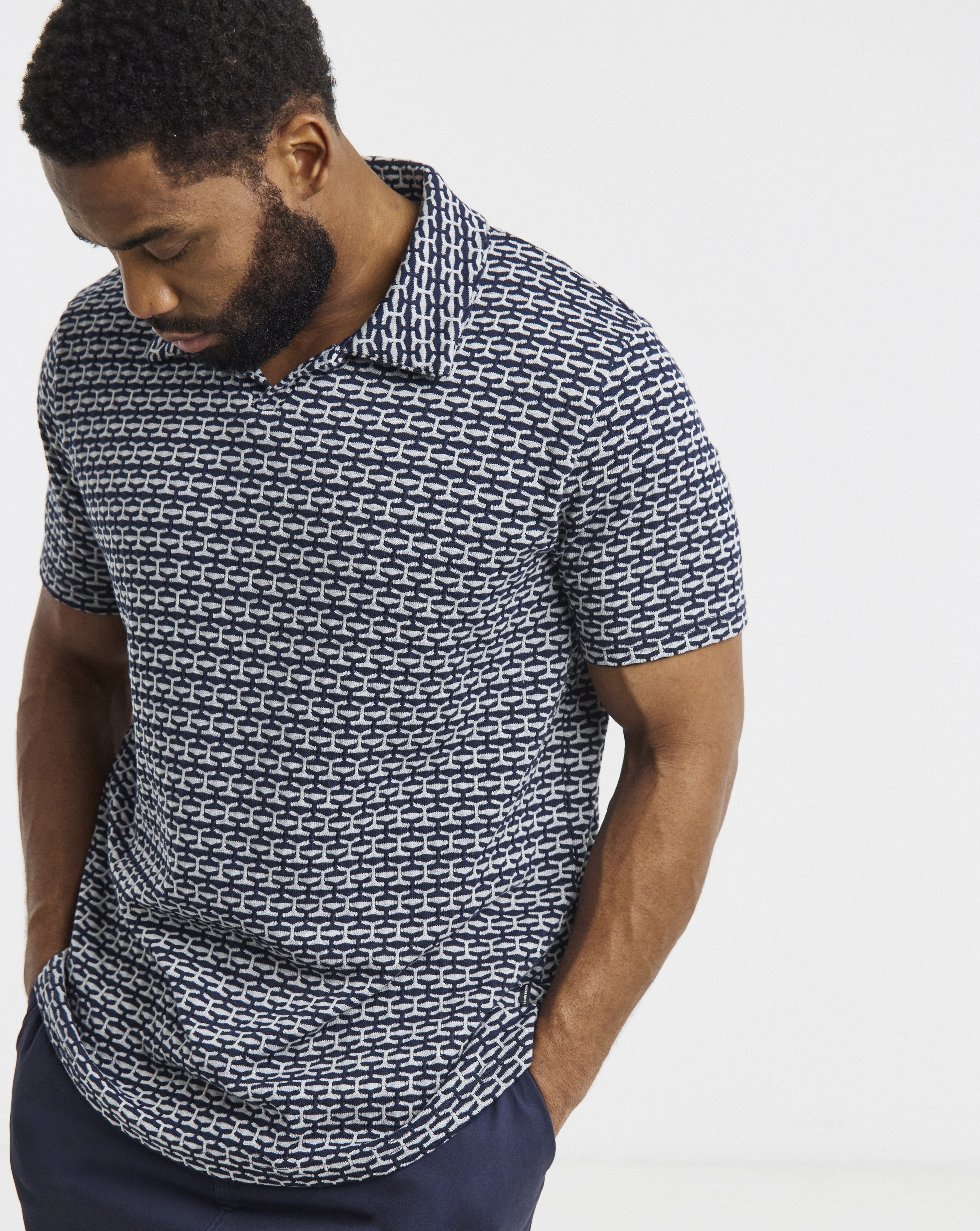 Jack & Jones Eli Jacquard Knit Polo