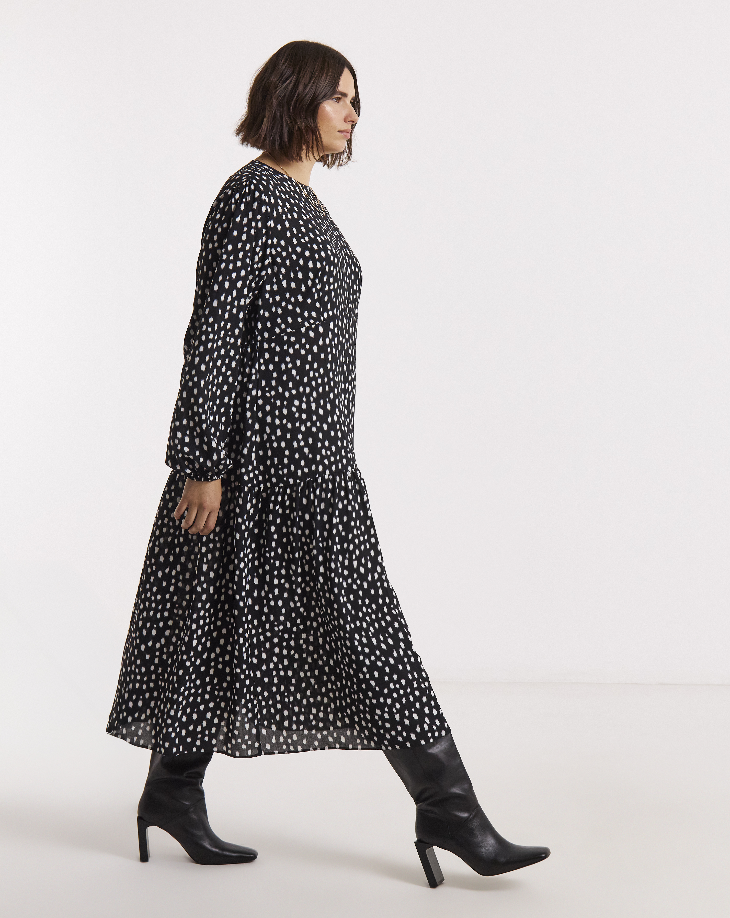 Simply Be Drop Waist Midi Dress