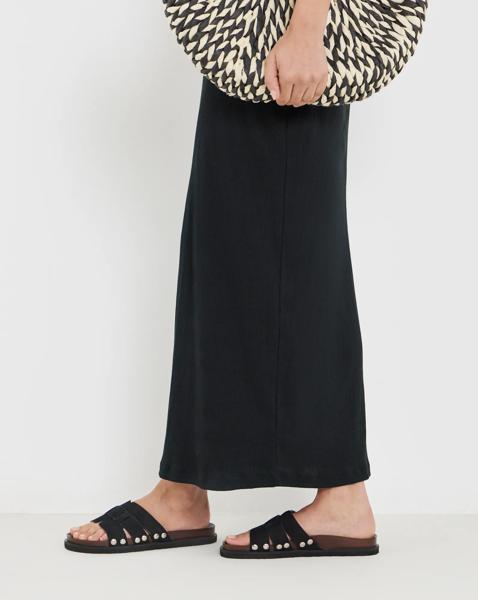 Wood Effect Footbed Sandals Wide Fit