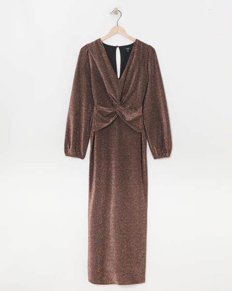 Joanna Hope Glitter Twist Front Dress