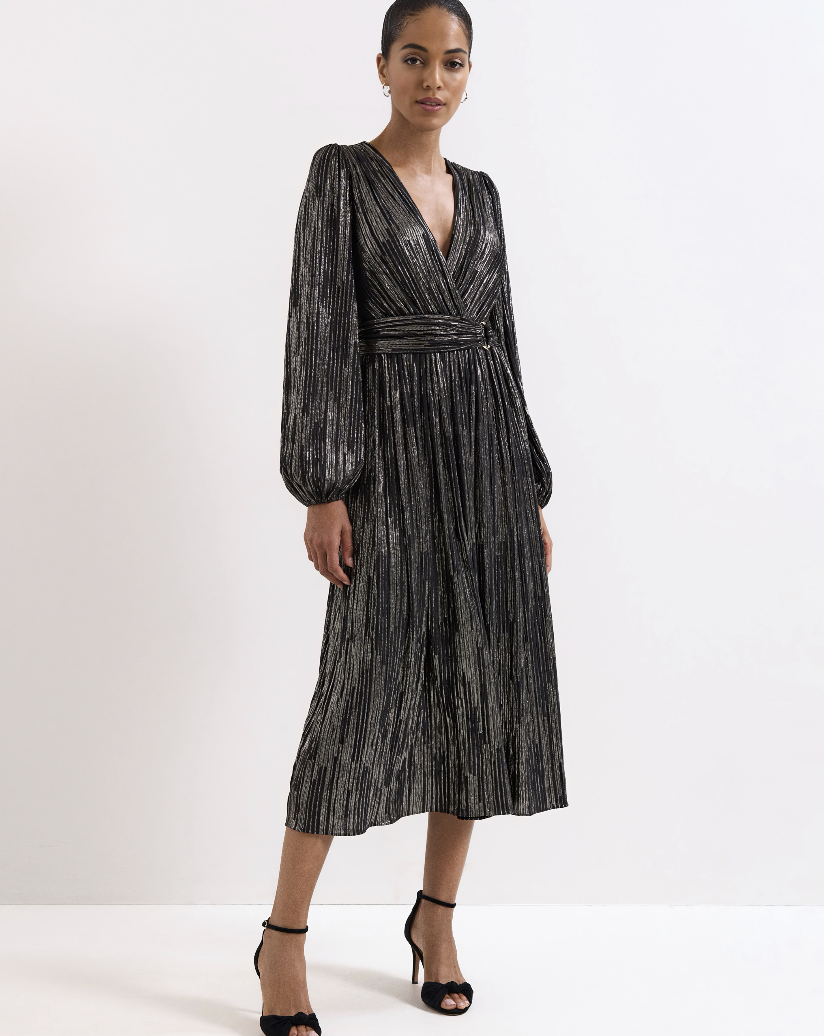 Phase Eight Emre Stripe Midi Dress
