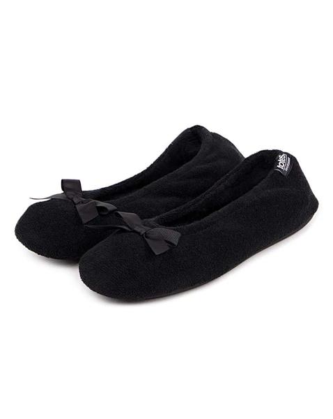 Isotoner Ladies Terry Ballet Slippers