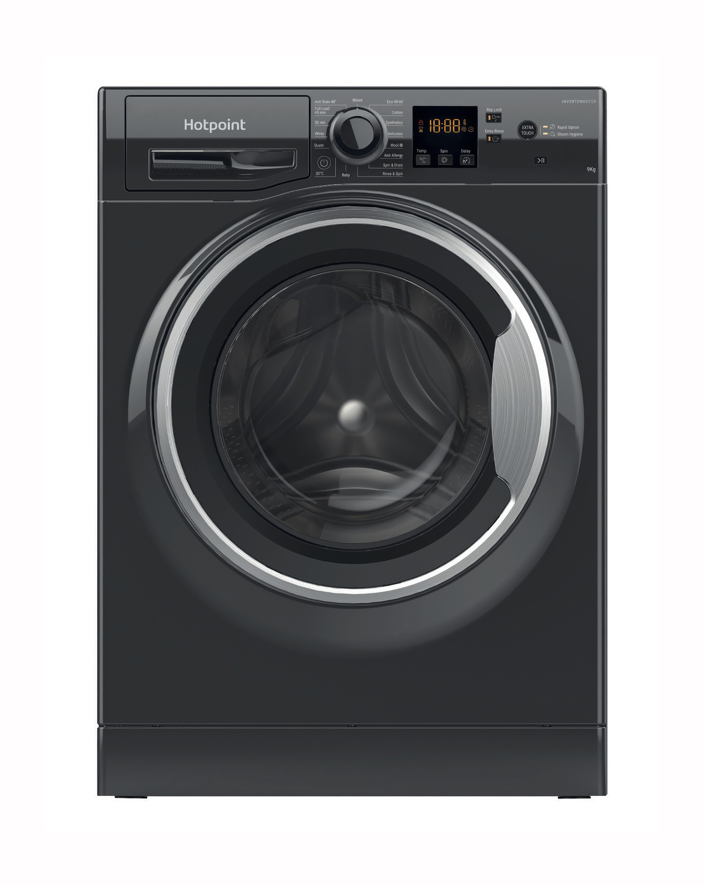 Hotpoint NSWM946BSUK Wash Machine Black