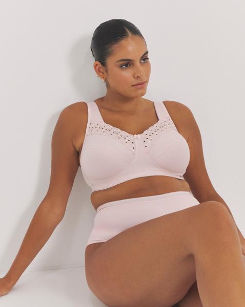 Miss Mary Broderie Anglaise Bra Pink