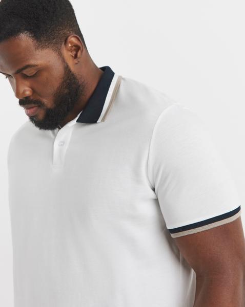 Tipped Pique Polo Long