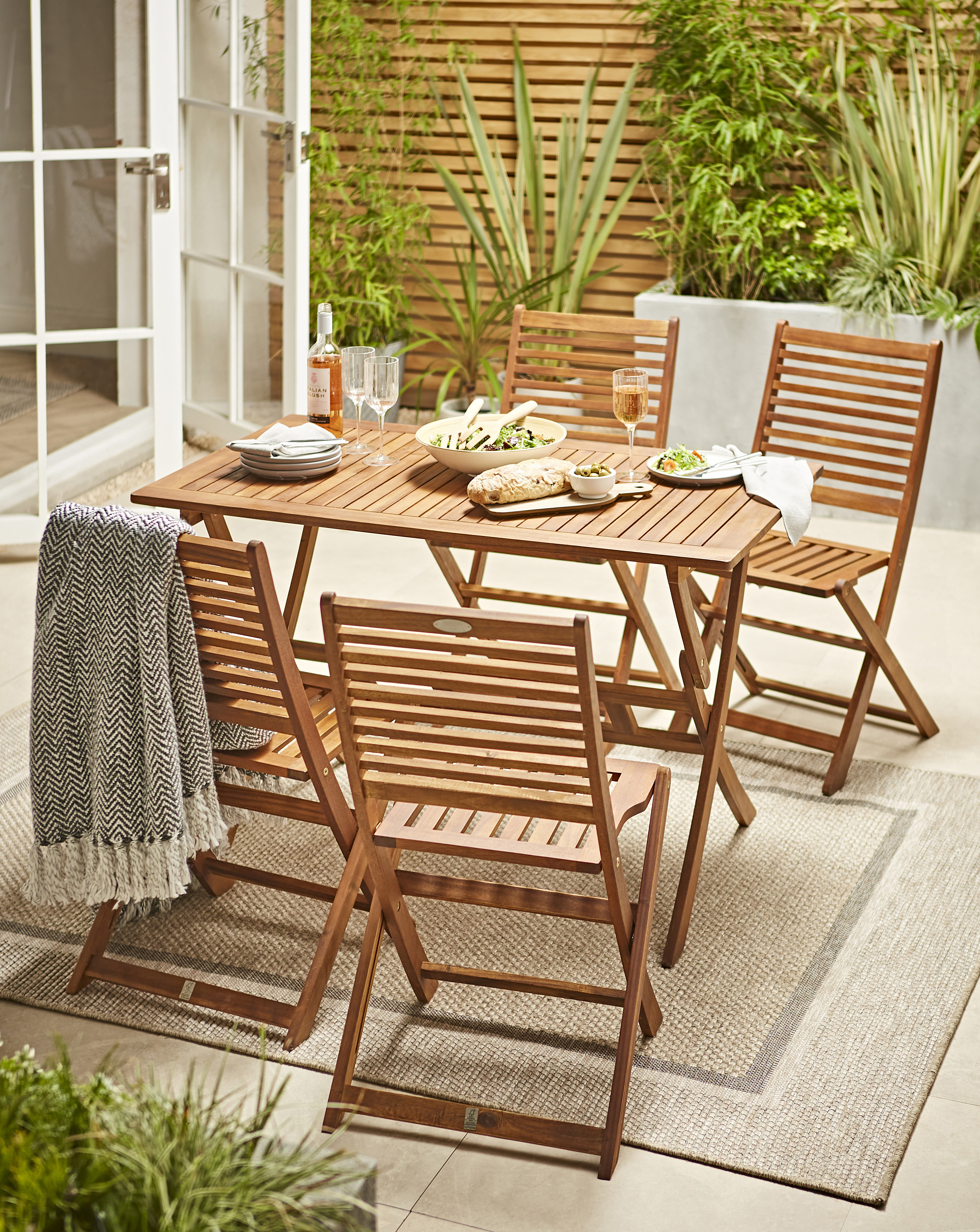 Charles Bentley 4 Seater Dining Set