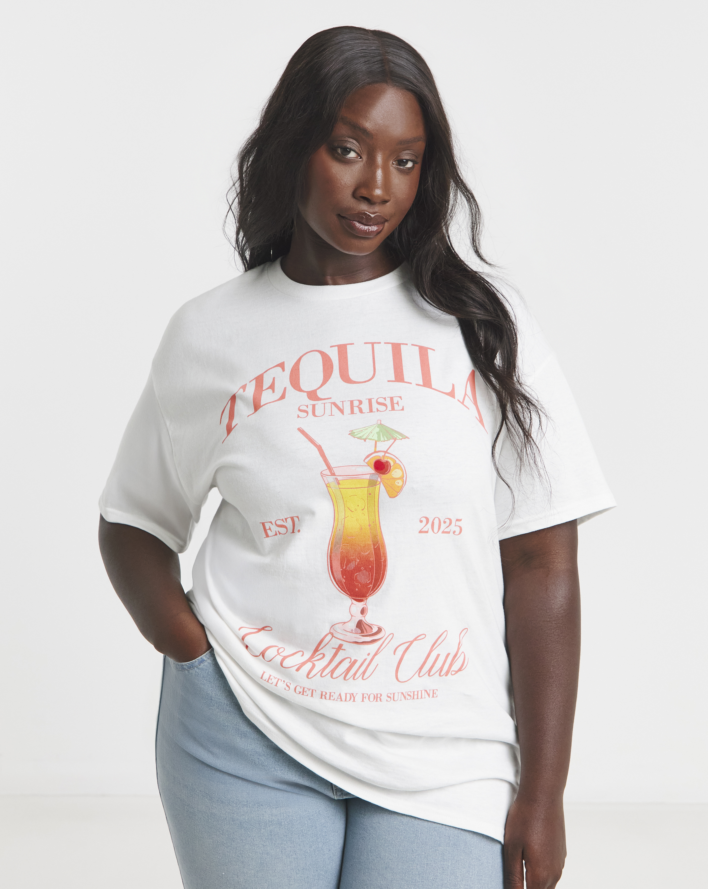 Tequila Sunrise Slogan T-Shirt