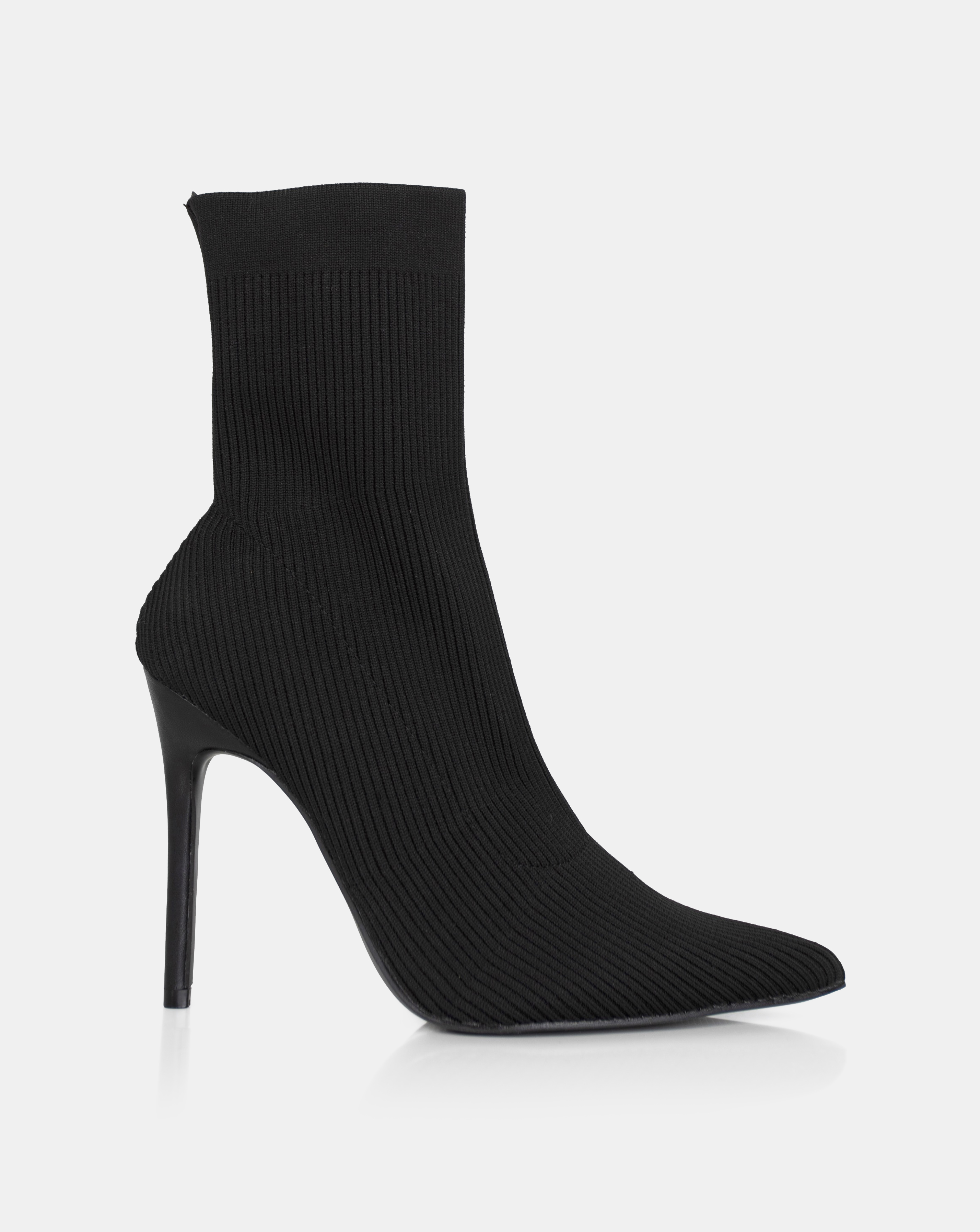 Public Desire Miraval Boots Wide E Fit - Womens - Size 7 - Ankle Boots - Stiletto Heel