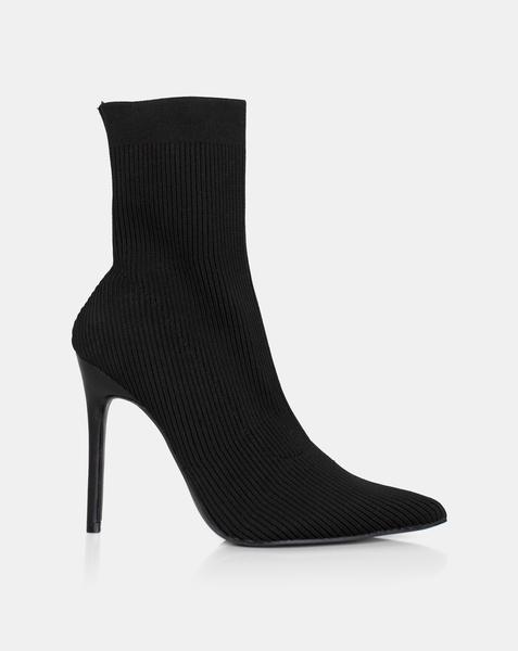 Public Desire Miraval Boots Wide E Fit - Womens - Size 7 - Ankle Boots - Stiletto Heel