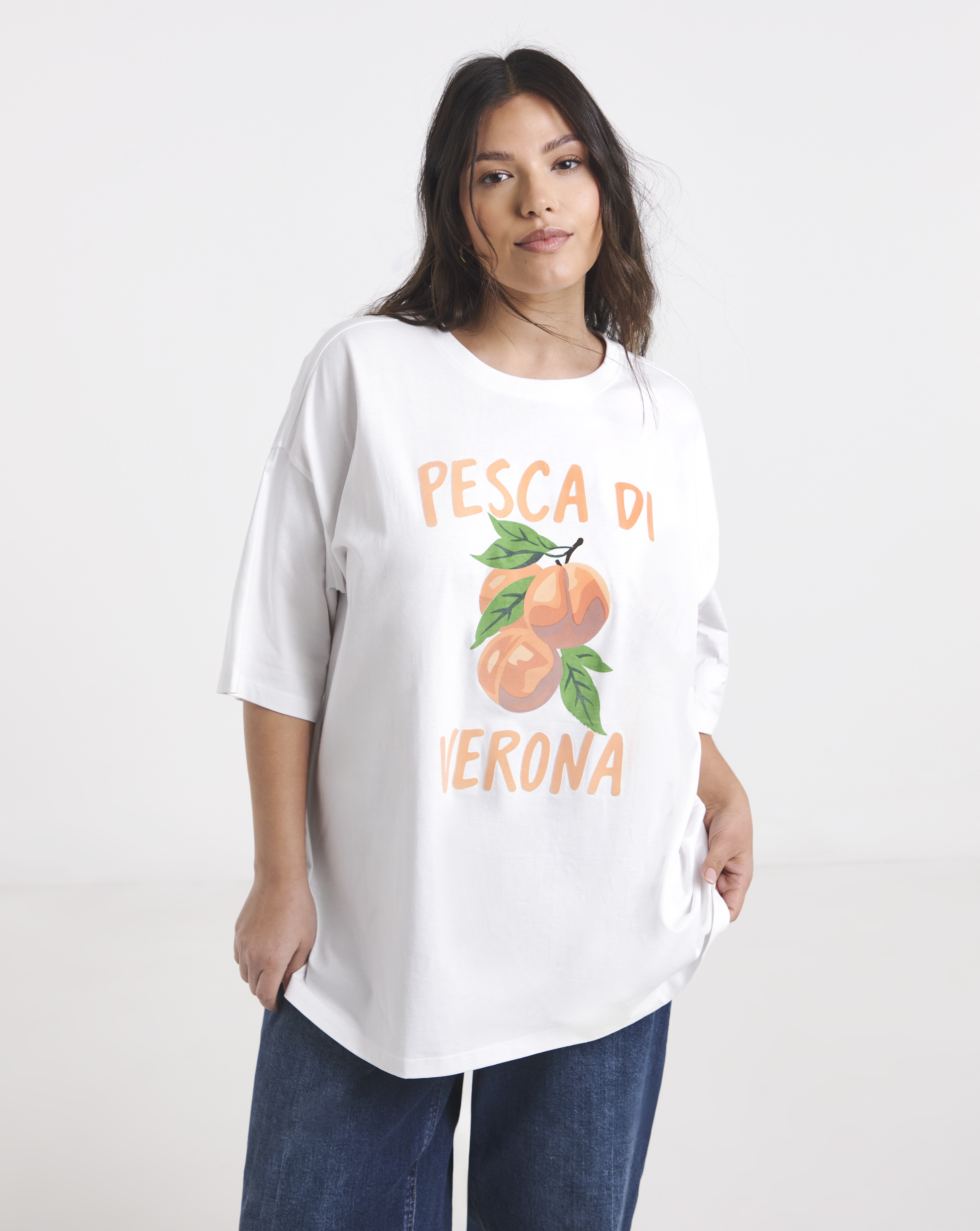 Fuzzy Peaches Graphic T-Shirt