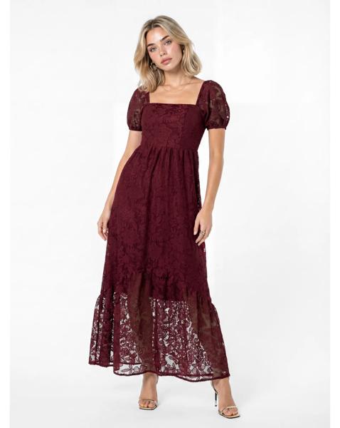 Lovedrobe Floral Lace Midaxi Dress