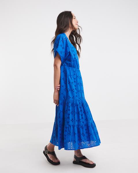 Pure Cotton Borderie Smock Dress