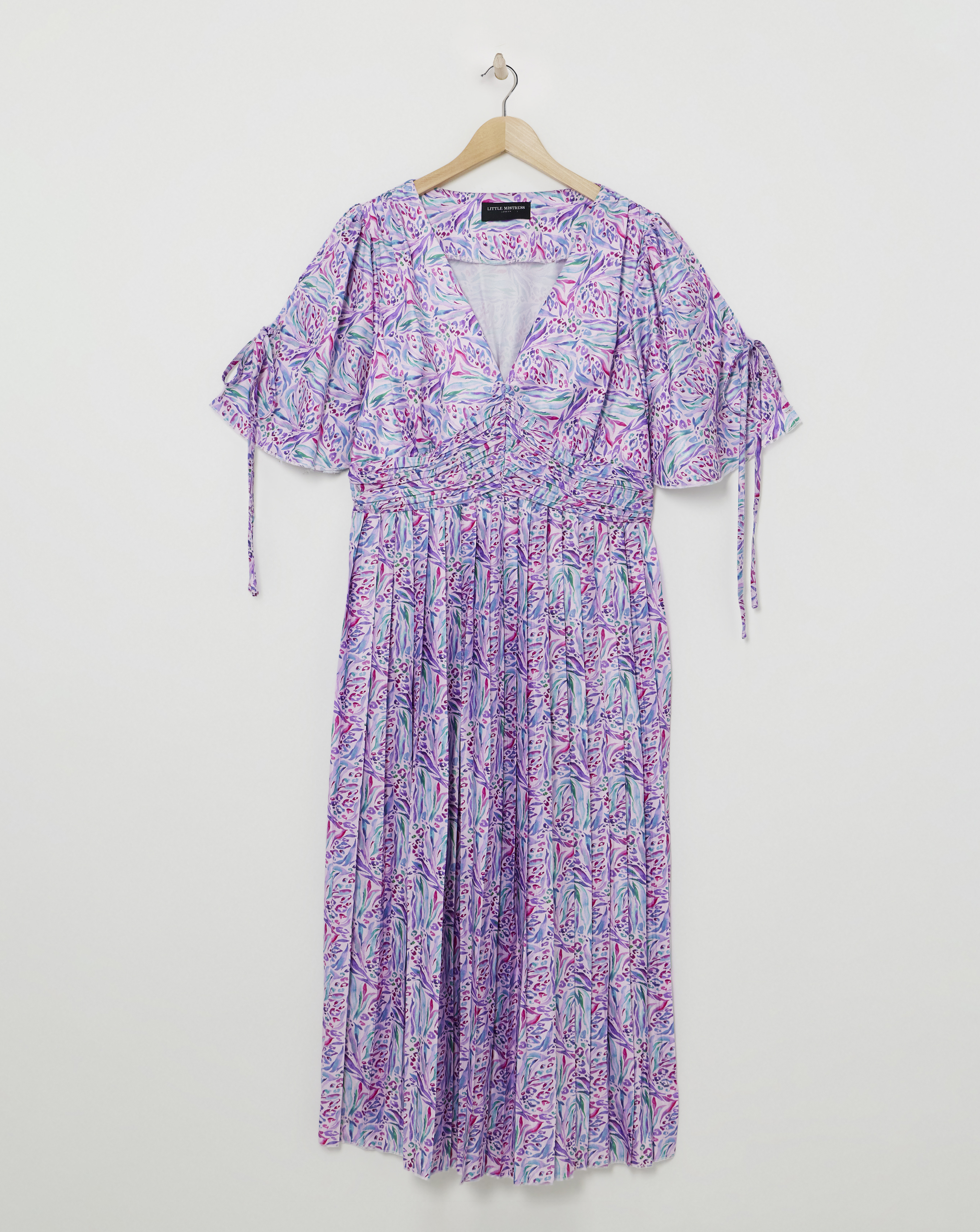Little Mistress Print Angel Midaxi Dress